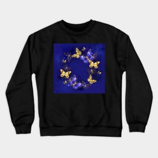 Round Dance of Sapphire Butterflies Crewneck Sweatshirt